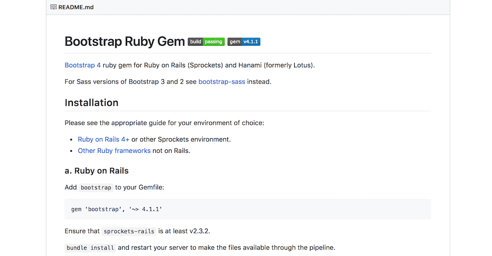 Markdown README from GitHub